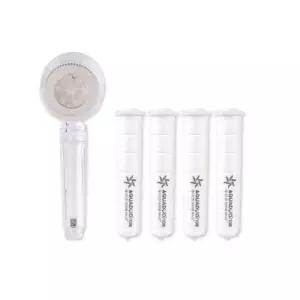 테온셀 아쿠아듀오 정수필터샤워기 SF 580LED + 리필필터 4입, 1개