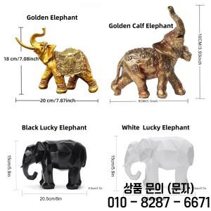 1PC 코끼리 수지 장식   손으로 만든 3D 조각 독특한 결혼 선물 및 거실/선반용 가정