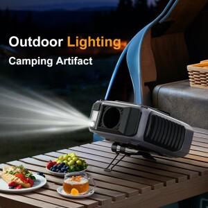 신형 초대형 배터리 허리 팬 착용형 가벼운 핸즈프리 냉각 야외 작업장 여행용 장거리 사용 가능