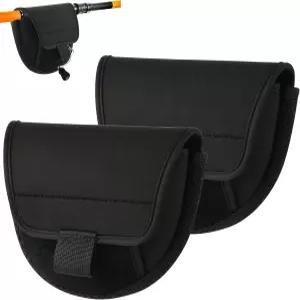 코스모스 2개 낚시 릴 커버 네오프렌 회전 미끼 캐스팅 스핀 보호 케이스 파우치 슬리브 백 3000에서 5500