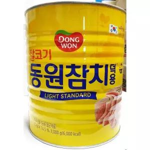 동원 참치캔 스탠다드 3KG 대용량참치캔 참치깡통 살코기참치 레드와인비니거 업소용