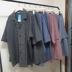 남자 빅사이즈 여름 반팔 잠옷