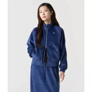 르꼬끄 LECOQ 여성 루즈핏 벨듀로이 하이넥 집업 - 네이비 QQ422OFTO3 QQ422OFTO3_DNV0 464595