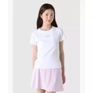 르꼬끄 LECOQ 여성 애슬레저 슬림핏 듀얼플렉스 반팔티 - 화이트(QQ322ORS82) QQ322ORS82_OWT0 466621