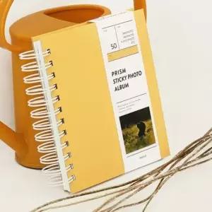 [문구] 앨범 네컷 접착식 프리즘 밀키옐로우 포토북
