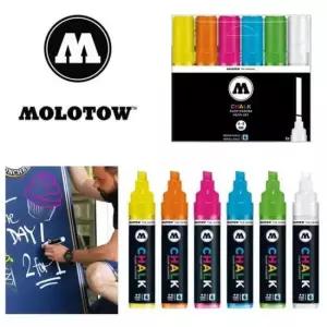 [문구] 네온세트 초크 4-8mm 마커 모로토우 마카펜 펌프