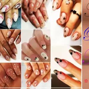 Rose Gold 홀로그램 네일 아트 스티커 6종 50모양