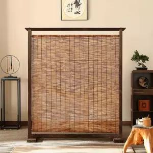 가벽 파티션 대나무발 호텔 식당 이동식 나무발 횟집