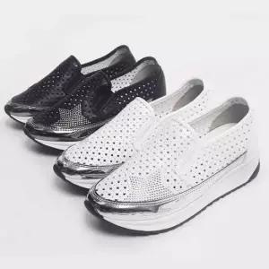 여름슬립온 여성 매쉬 통굽 별 슬립온 여름 키높이 편한 스니커즈