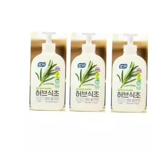 참그린 허브식초 설거지 470g 용기 3개입 라이온