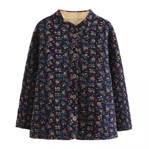 점퍼 누빔 루즈핏 잠바 엄마 할머니 빅사이즈 가을겨울 예쁜 자켓 중년 여성