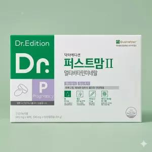 닥터에디션 퍼스트맘2 임신중기후기 영양제(60캡슐+60정제) 1세트(2개월분)