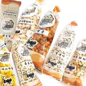 과자 30년 전통의 옛날과자 뻥튀기 옥수수 강냉이 간식 대롱 밤콘 쌀로팝 옥수수팝