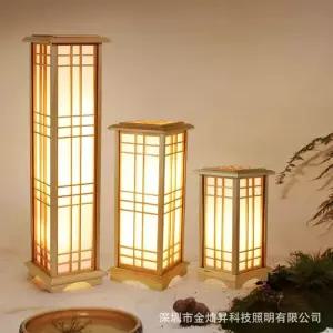 한옥등 전통등 한식집 한옥조명 무드등 원목색 랜턴 램프 45cm