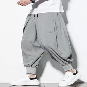 남자벌룬팬츠 와이드 시보리 항아리 스님 빅사이즈 바지 밴딩
