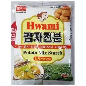 화미 감자전분 500g X5 감자전분 감자가루 가루 식당용 업소용
