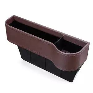 [골드스마일]차량용 다용도 수납함 사이드 포켓 브라운 조수석용