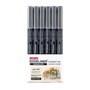 [문구/오피스] 사인펜 엣지라이너 드로잉펜 6조세트