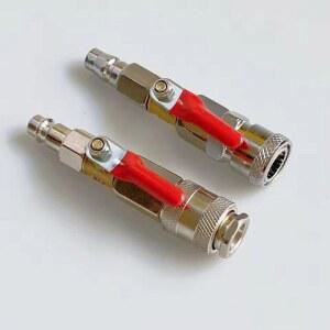 공압식 스위치 밸브 C-JANPAN 타입 및 유럽 에어 컴프레서 & 건 온/오프 퀵 커넥트 피팅 커플러