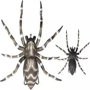 배스 낚시를 위한 LunkerHunt 팬텀 스파이더 루어 2.5 인치 자연스러운 걷기 동작을 갖춘 탑워터 송어와