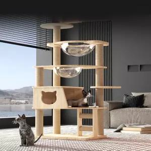 고양이 숨숨집 놀이터 우드 캣타워 선반 스크래쳐