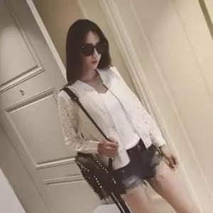 [옷은날개] 썸머점퍼 여름점퍼 레이스 점퍼 숏점퍼 집업