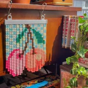 비즈발 미니 만들기 키트 DIY 도안 커튼 문발 구슬발 재료