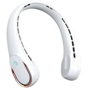 프레사라 넥 선풍기, 휴대용 개인 선풍기, 강풍, 5200mAh, 풍량, 360 냉각, 머리카락 꼬임 없음, 2면 풍량, 미끄럼 방지, 급속 충전, 장시간 사용 시간, 여성, 아빠, 남성을 위한 생일 선물