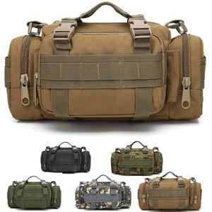 [미국배송] 남성용 전술 더플백 3P 밀리터리 몰 허리 패니 팩 EDC 유틸리티 파우치 크로스바디 어깨끈 핸드캐리 포함