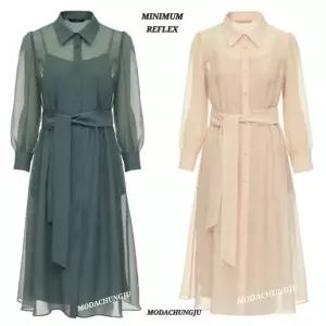 [미니멈]MD 시스루 셔츠스타일 원피스 MD MYBAWO5050 M_CJ