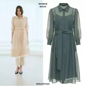 [미니멈]MD 시스루 셔츠스타일 원피스 MD MYBAWO5050_CJ