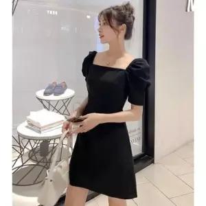 [옷은날개] 여름 시원한 퍼프 소매 오프숄더 미니 원피스