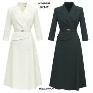 [미니멈]MD 테일러드 카라 A 라인 원피스 MD MYAAWO2330 A_CJ