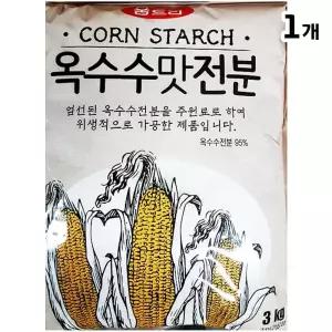 움트리 옥수수전분 3KG 옥수수전분 옥수수가루 옥수수분 가루 업소용