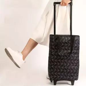 위드굿 보온보냉 접이식 쇼핑카트(블랙패턴)