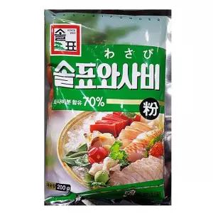 솔표 와사비 200g X40 와사비 와사비가루 가루 식당용 업소용