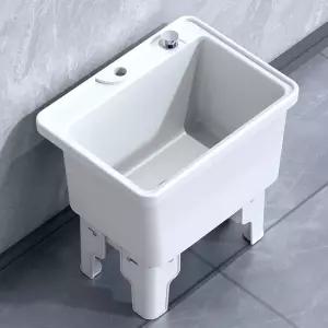 이동식 플라스틱 대야 세척용 물통 세탁실 욕실 바닥 청소용