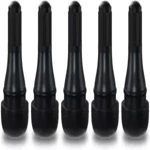 표준 차량 타이어의 튜브리스 0.453인치 11.5mm 림 구멍을 위한 CKAuto TR412 고무 스냅인 쇼트 블랙 밸브