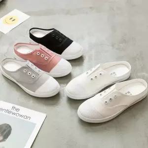 제시컬 끈없는 뮬 OS0039 뮬 블로퍼 여자단화 하이탑 캔버스화