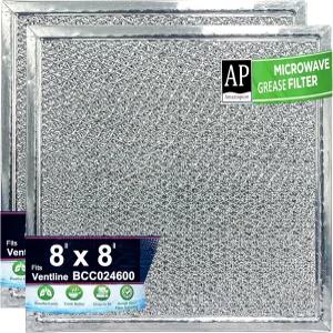 Amazinpure 2X 8x8인치 프리미엄 울트라 플로우 헤비 듀티 레인지 후드 필터 교체 배기 팬용 알루미늄 메쉬