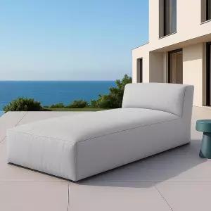 브리우디 야외 빈백 라운지 의자 70인치 길이 파티오 가구 체이스 데이베드 소파 풀 스펀지 채우기 편안한