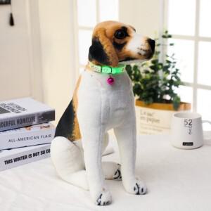 종달린 반려동물 고양이 목걸이 분실 방지 형광 실리콘 작은 개 조절 가능한 악세서리