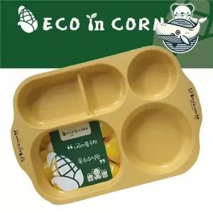 [하프클럽/브이와이]옥수수 식판 다용도  식기 안전식기 구성 5구