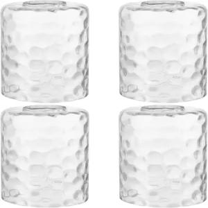 스켈랑 해머드 립리스 유리 램프 그늘막 핏터 개구부가 있는 원통형 조명 커버 샹들리에 교체 펜던트 욕실