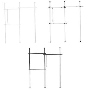 천장 조립식 고정 행거 길이 기둥식 너비 3단 높이 철제 조절