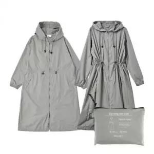 [SBD] 아이템 여성용 투웨이 비옷 우비 레인코트 그레이 파우치 장마철 휴대용