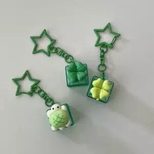 키캡 딸깍이 키보드 LED 키링 클릭커 ASM 클로버 네잎클로버 거북이 행운 터틀 1구