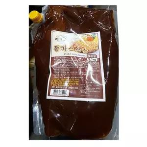 예그린 돈까스소스 2.1KG X6 돈까스소스 돈까스양념 액상소스 식당용 업소용