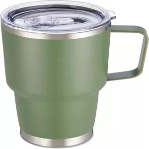 핸들과 뚜껑이 있는 쿨 욜렙 30온스 텀블러 스테인리스 스틸 이중 벽 진공 단열 여행용 머그잔 누수 방지