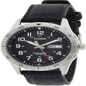 카시오 MTPS120L 시리즈 유니 아날로그 시계 100M WR 스테인리스 스틸 케이스 3 핸드 HR Min SEC 날짜 표시